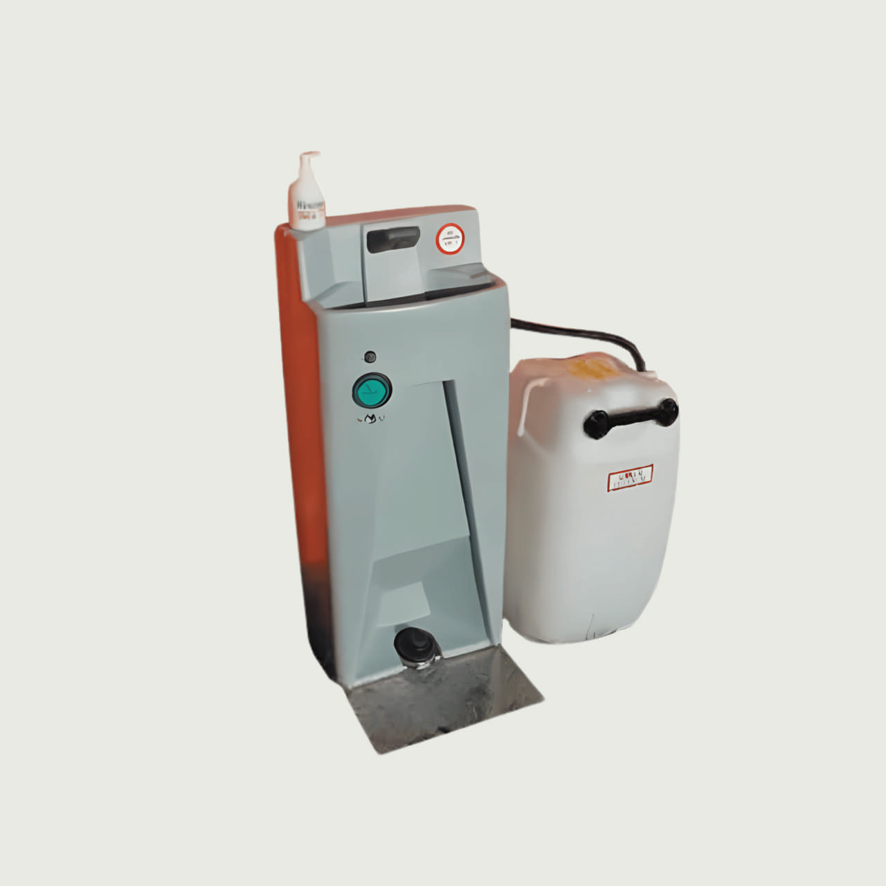 Håndvask med fodpumpe og tank