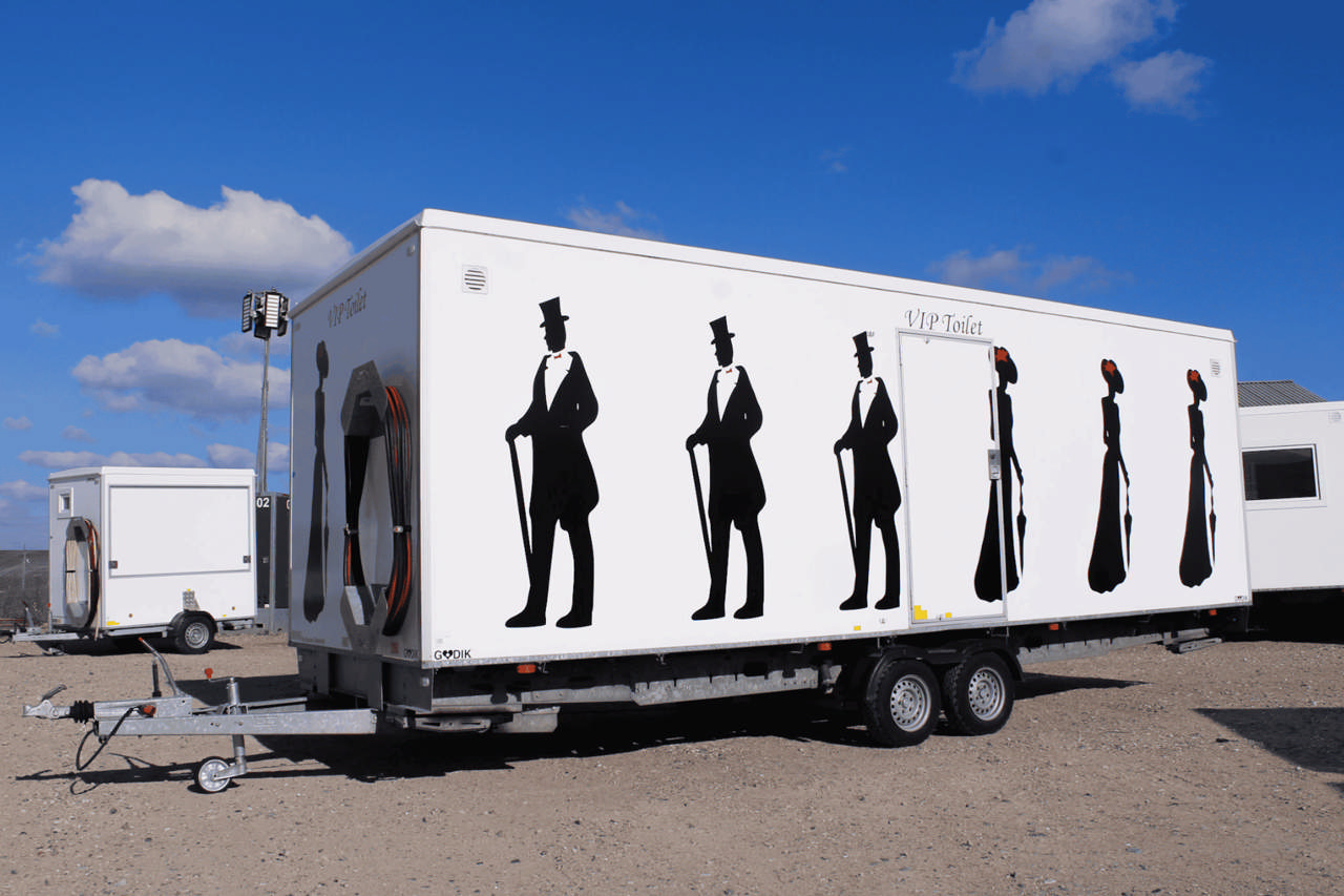 VIP vacuum toiletvogn med 6 toiletter (M/K)