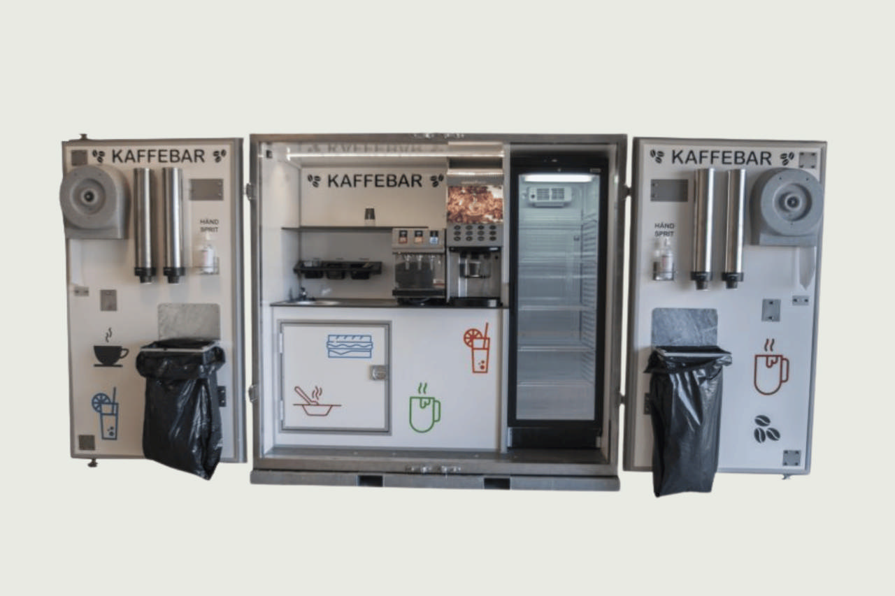 Servicemodul for kaffe mv.
