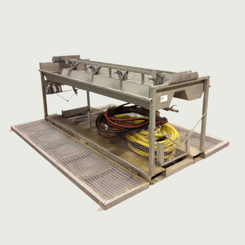 Vaskeunit med 8 berøringsfrie armaturer - Håndvaske og vandposter