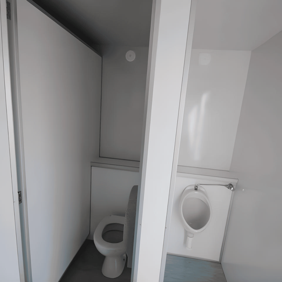 Luksus toiletvogn med 6 toiletter og 1 urinal - Toiletter med skyl