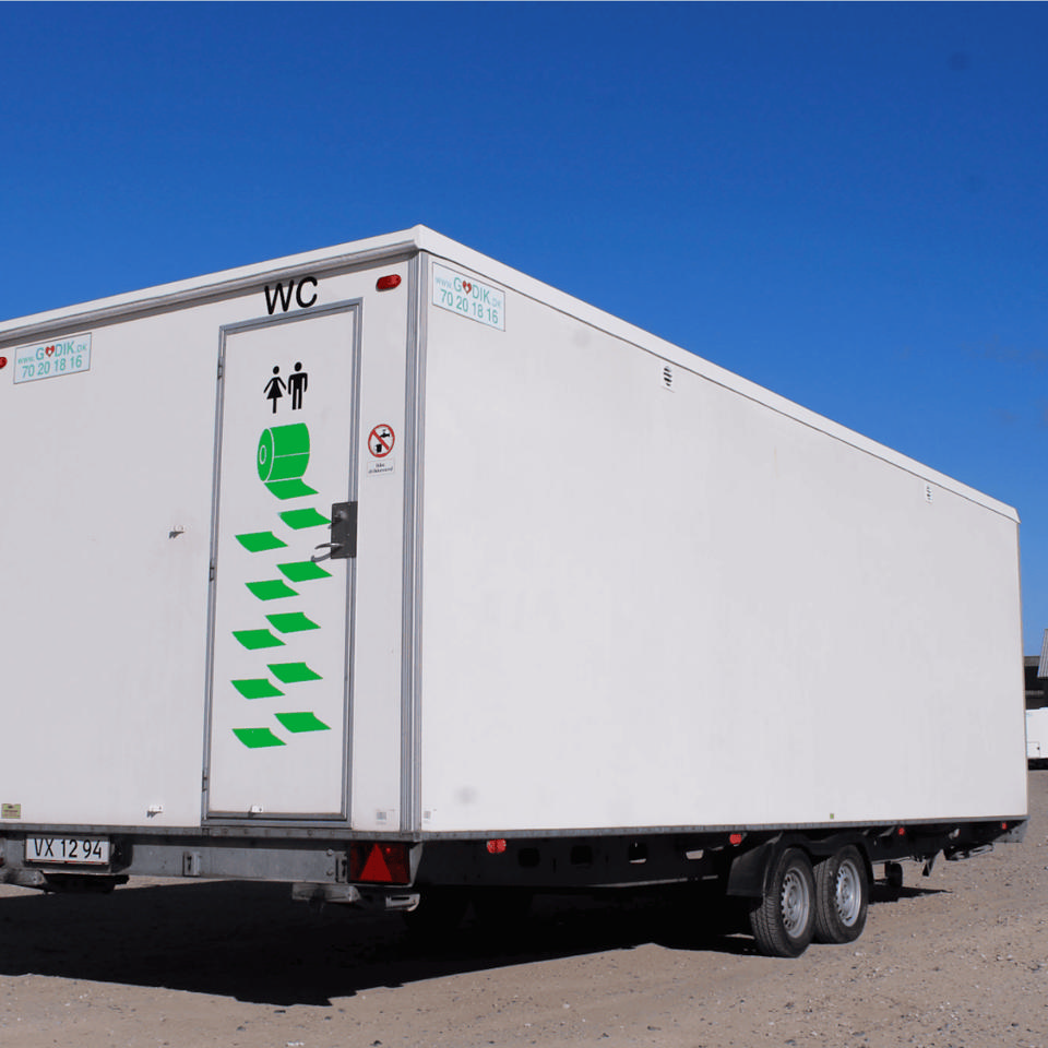 Luksus toiletvogn med 10 toiletter - Toiletter med skyl