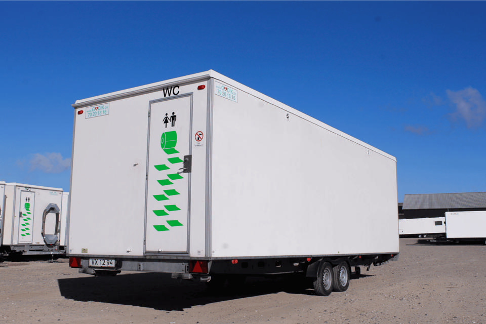 Luksus toiletvogn med 10 toiletter - Toiletter med skyl