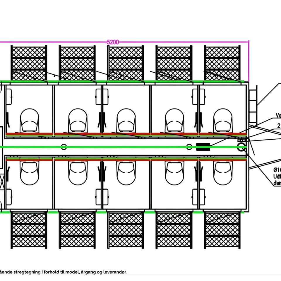 Vacuum toiletvogn med 10 toiletter - Vacuumtoiletter