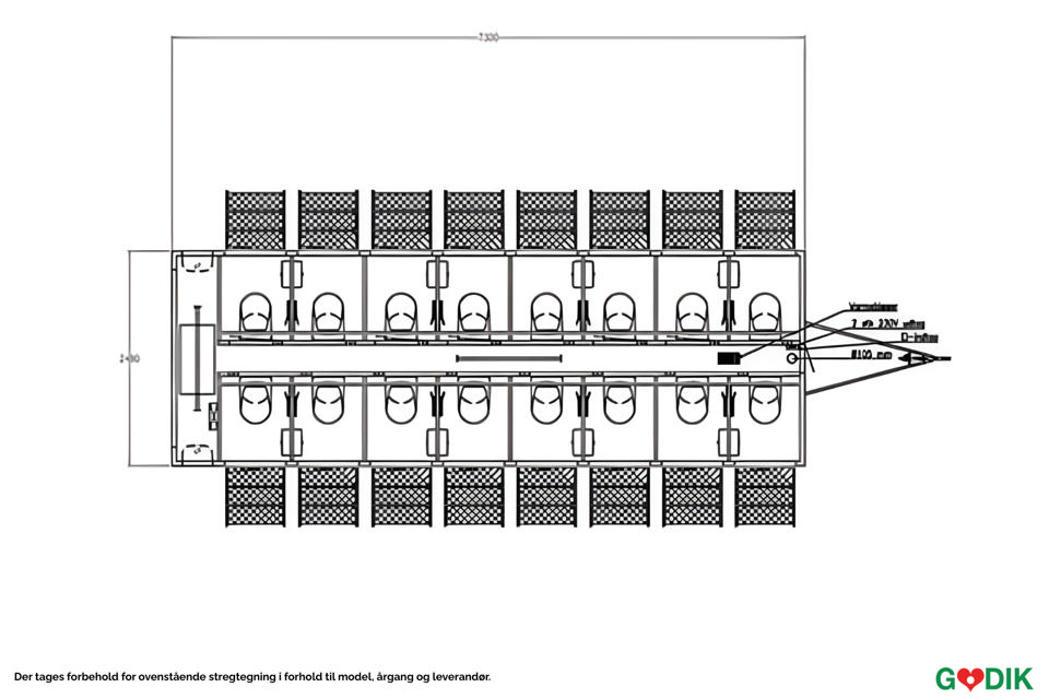 Vacuum toiletvogn med 16 toiletter - Vacuumtoiletter