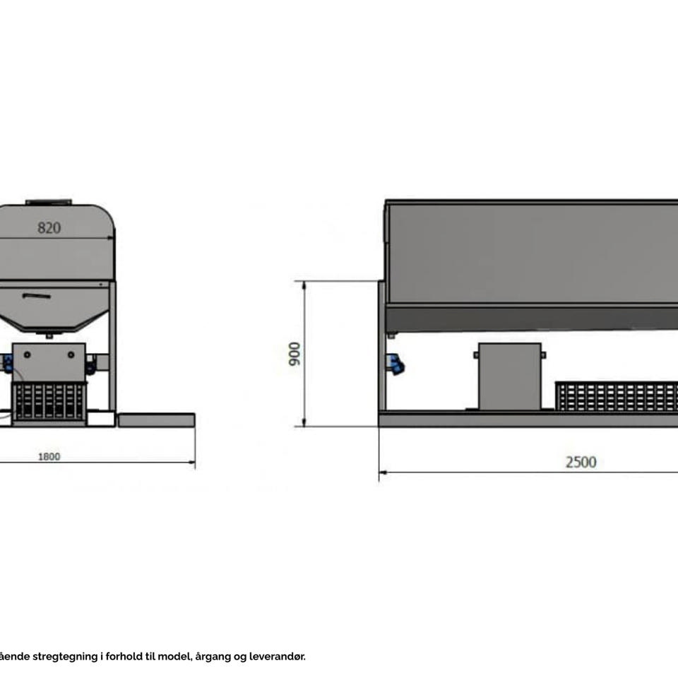 Urinalunit med afløbspumpe for 8 personer - Urinaler