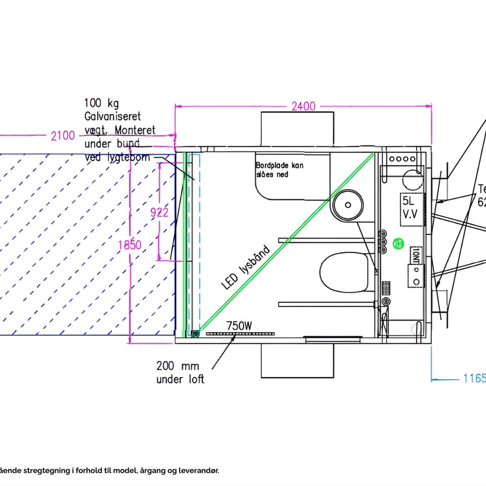 Handicap toiletvogn / puslevogn - Pusle- og Handicaptoiletter