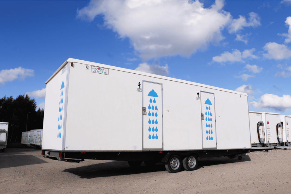 Badevogn til 8 personer m. gasvandvarmer - Badvogne- og moduler