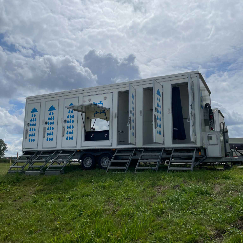 Badevogn til 12 personer m. oliefyr - Badvogne- og moduler