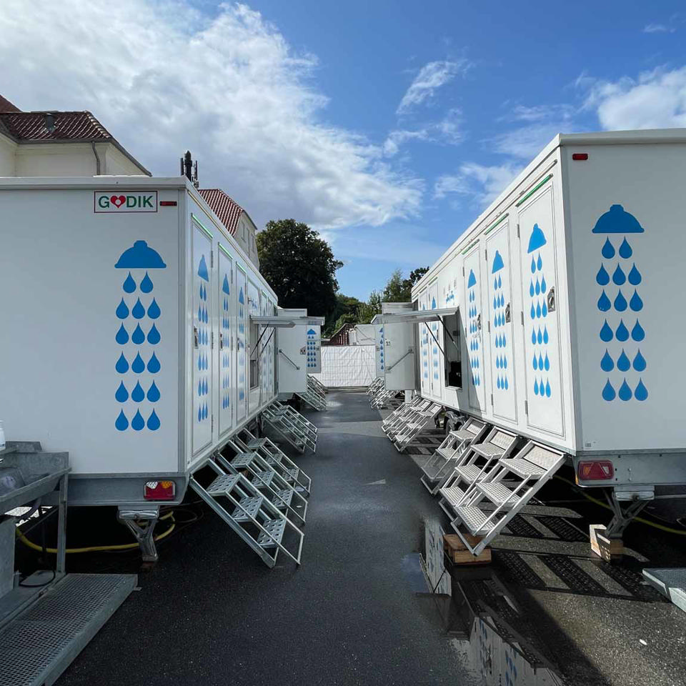 Badevogn til 12 personer m. oliefyr - Badvogne- og moduler