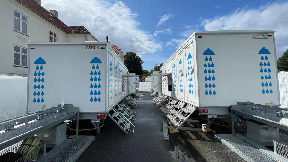 Badevogn til 12 personer m. oliefyr - Badvogne- og moduler