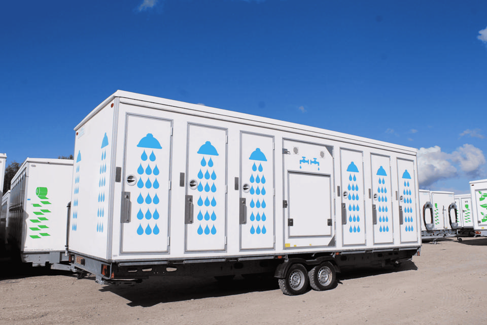 Badevogn til 12 personer m. oliefyr - Badvogne- og moduler