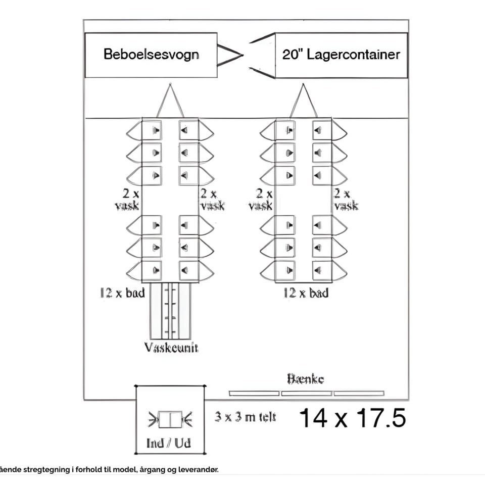 Badeland med 2 stk. badevogne - Badeland