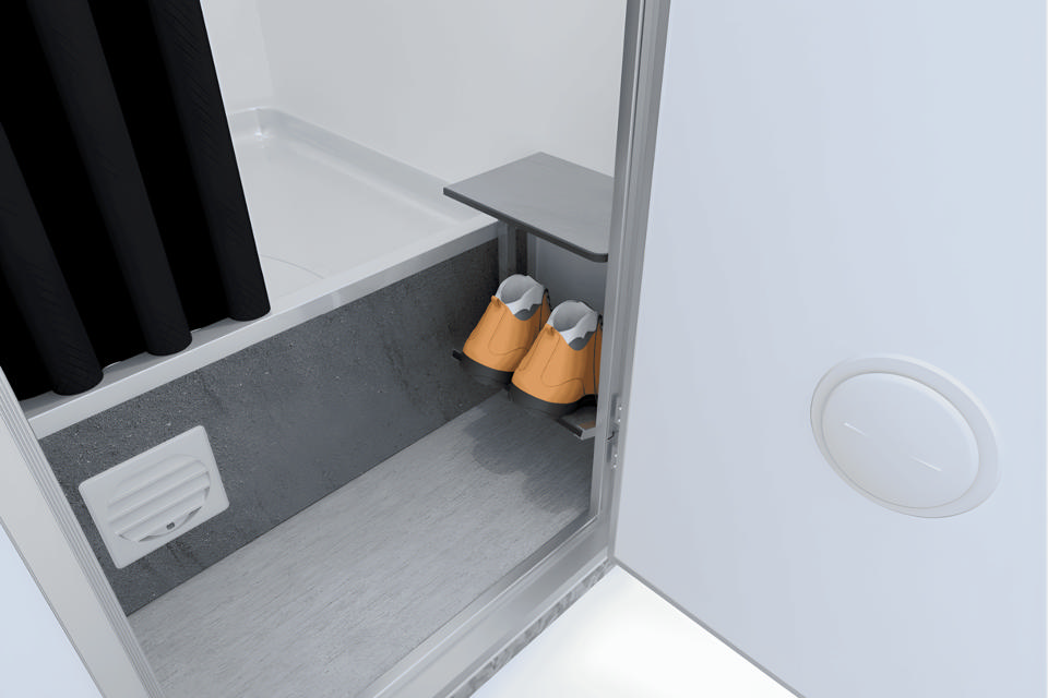 Bademodul med 3 bad - Badvogne- og moduler