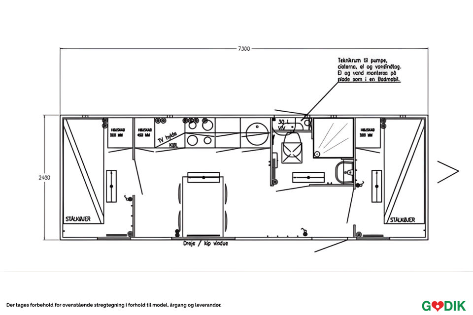 Beboelsesvogn 4 personer - Beboelsesvogne- og moduler