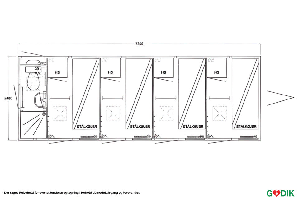 Beboelsesvogn til 8 personer - Beboelsesvogne- og moduler