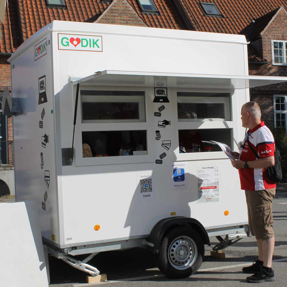 Lille billetvogn - Billet- og informationsvogne