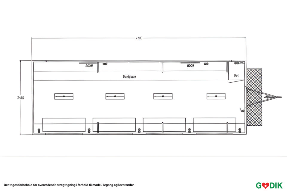 Stor billetvogn - Billet- og informationsvogne
