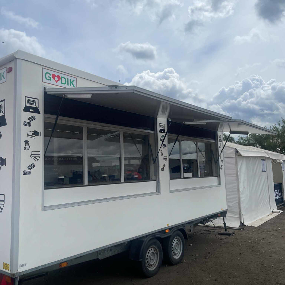 Stor billetvogn - Billet- og informationsvogne