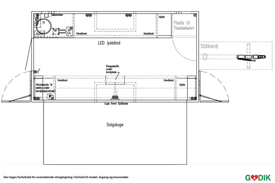 Kaffevogn - Salgs- og merchandiseboder