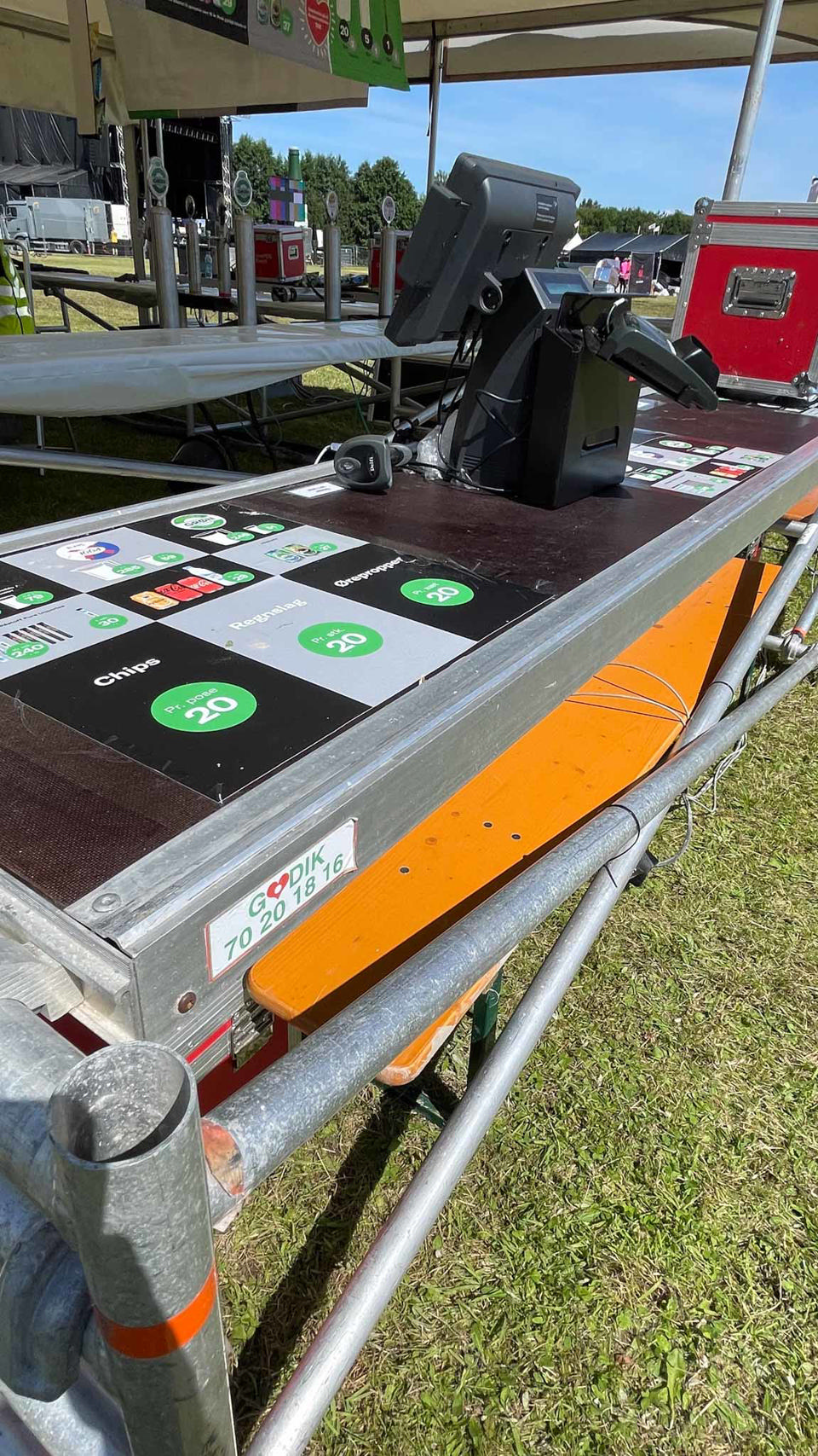 Palle med 10 stilladsbag bar - Salgs- og merchandiseboder