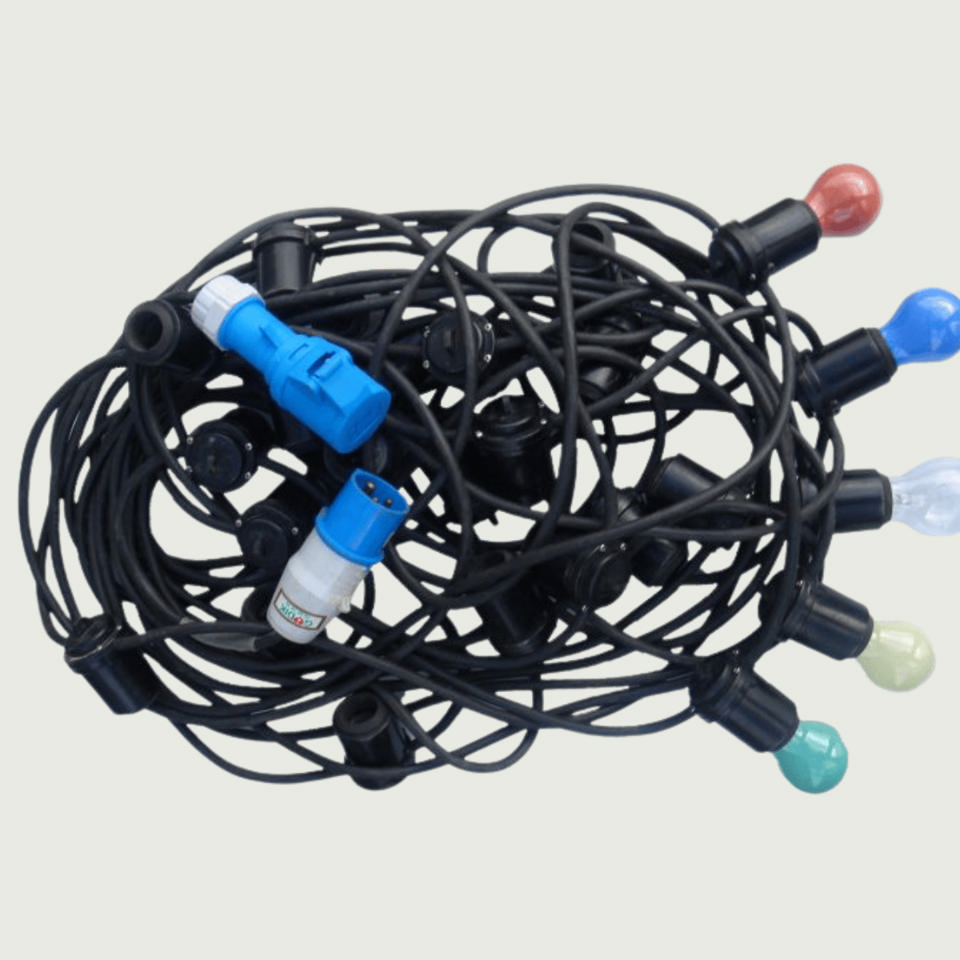 Lyskæde 25 meter til hegn - LED og lyskæder