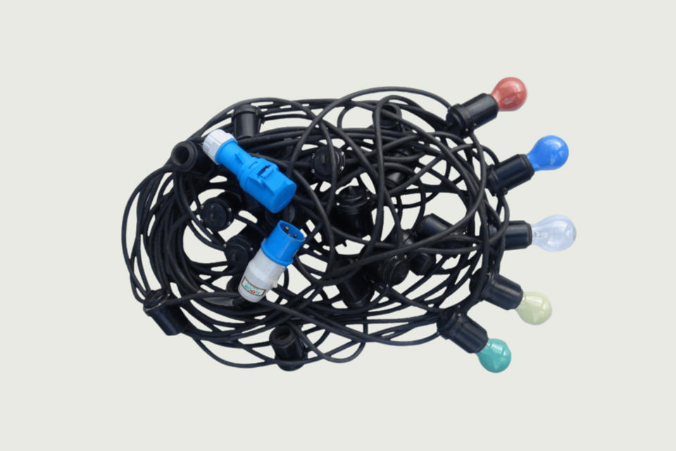 Lyskæde 25 meter til hegn - LED og lyskæder