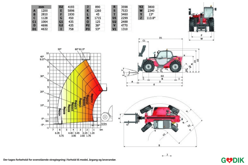 Teleskoplæsser Manitou 9 meter, MT 932 - Maskiner & Kørsel