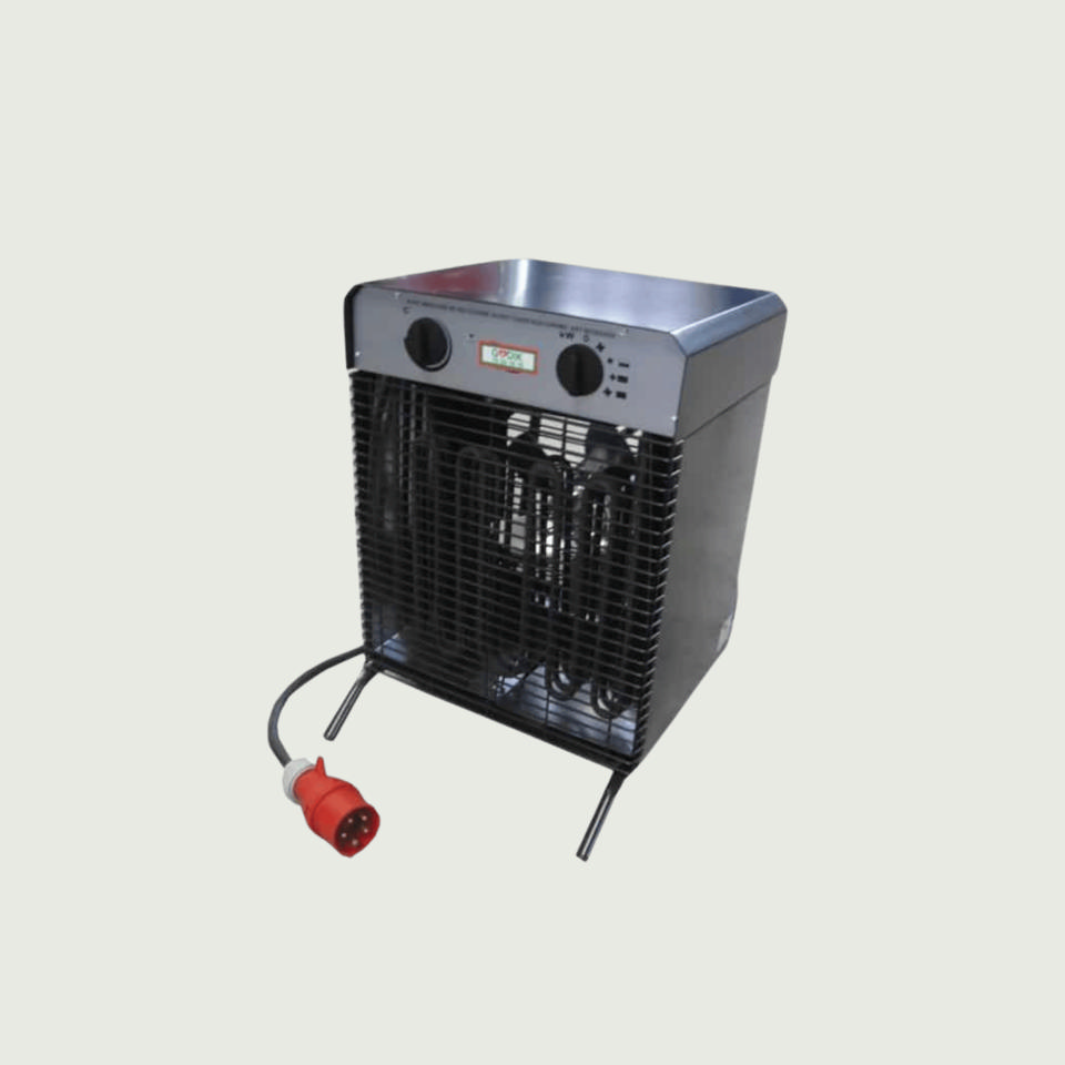 Varmeblæser- El 9 kW 16A/400V - Varme- & ventilationsanlæg