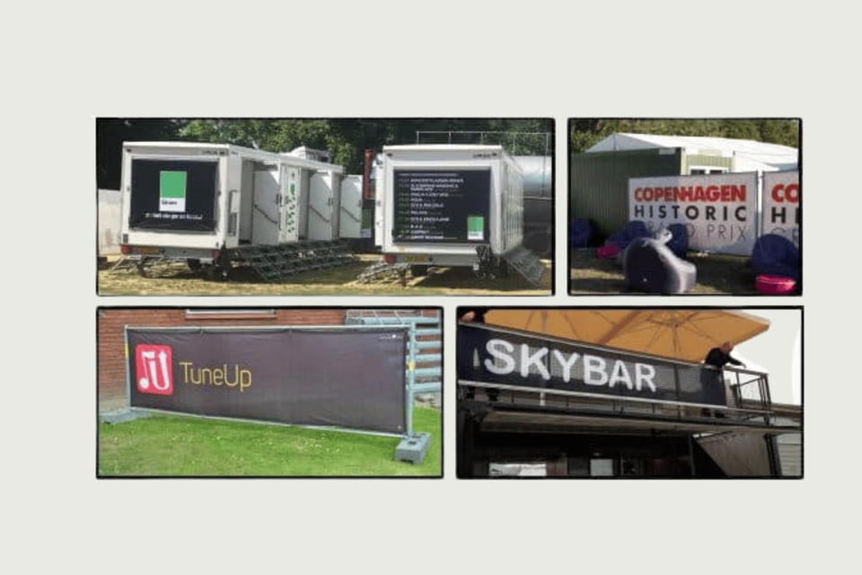 Trykte reklamebannere i alle størrelser - Reklameudstyr & Banner