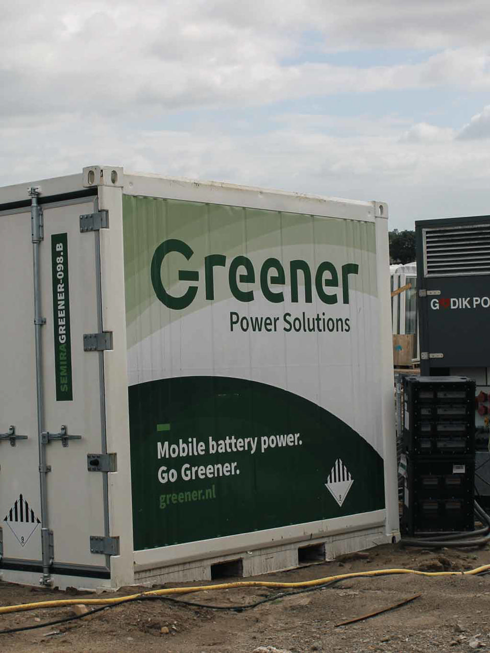Batteri fra Greener Power Solutions fungerer som hybridløsning med Godik generator