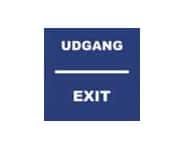 udgang-exit-skilt