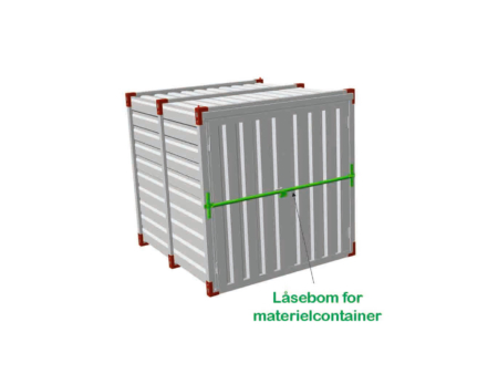 Låsebom-til-materielcontainer