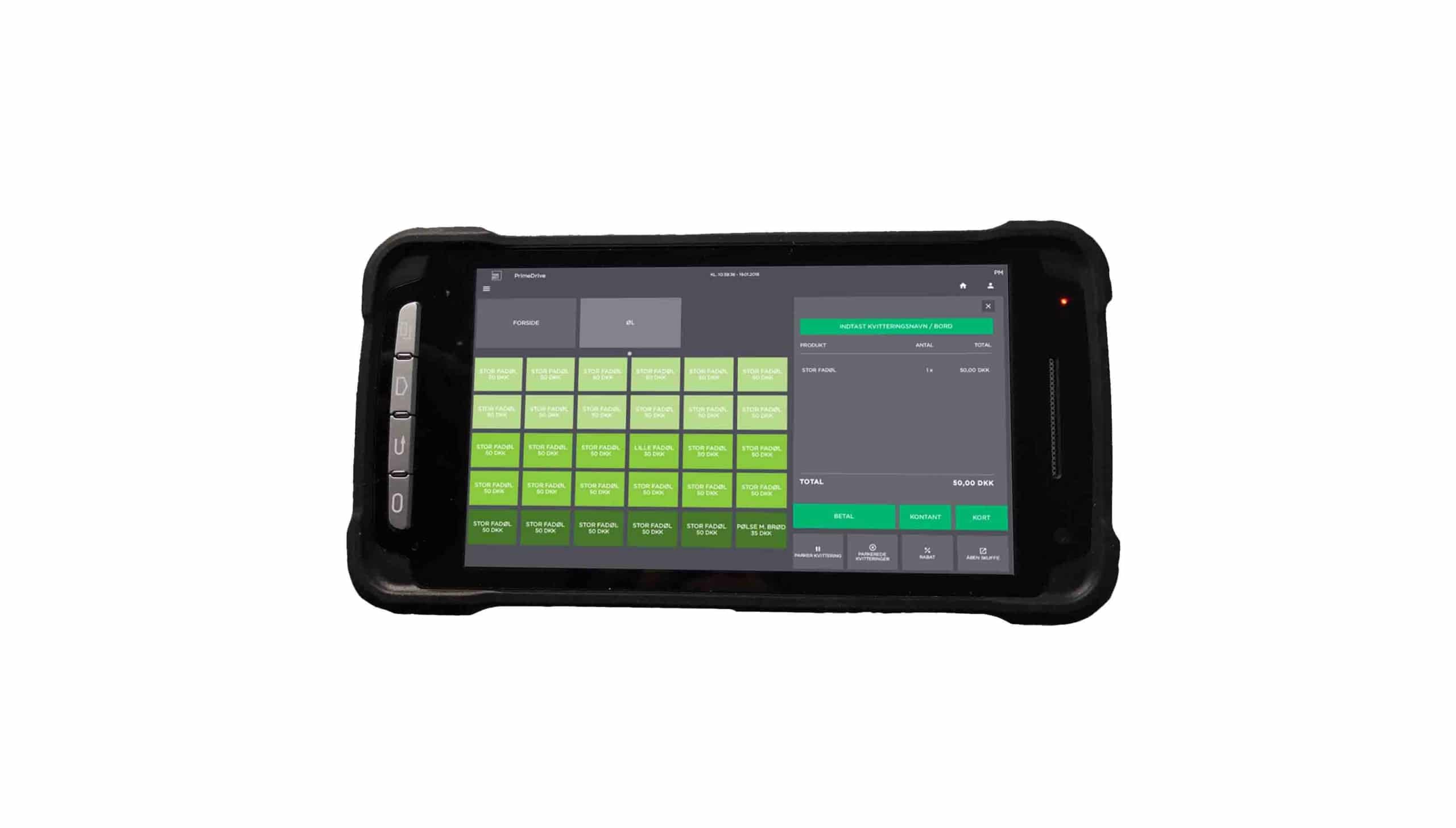 Håndterminal med scanner op til 8 timer pr. opladning Godik.dk